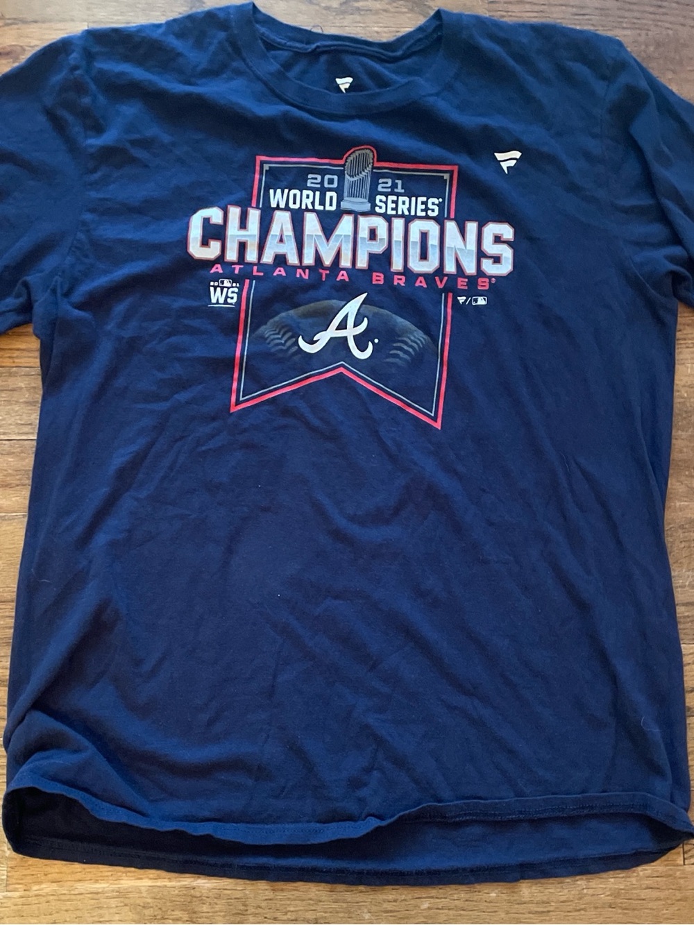Fanatics Navy Blue Atlanta Braves 2021 World Series Champions T-Shirt